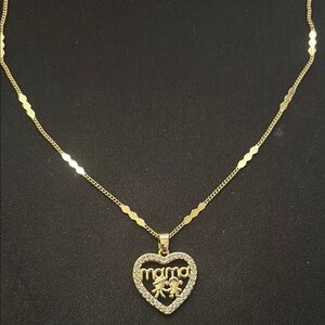 Gold Heart Pendant Necklace